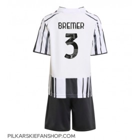 Koszulka piłkarska Juventus Gleison Bremer #3 Strój Domowy dla dzieci 2025-26 tanio Krótki Rękaw (+ Krótkie spodenki)